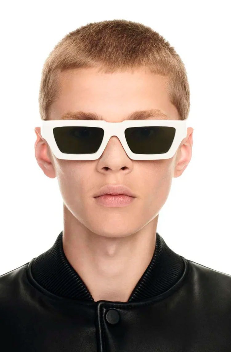 Óculos de Sol Off - White Manchester Sunglasses White/Green - NewSkull