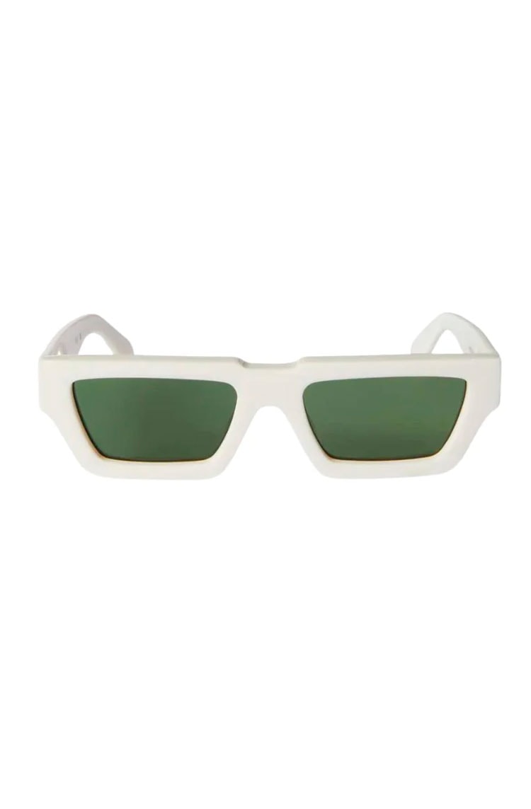 Óculos de Sol Off - White Manchester Sunglasses White/Green - NewSkull