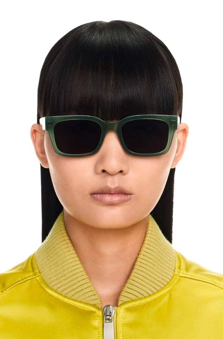 Óculos de Sol Off - White Midland Sunglasses Olive Green - NewSkull