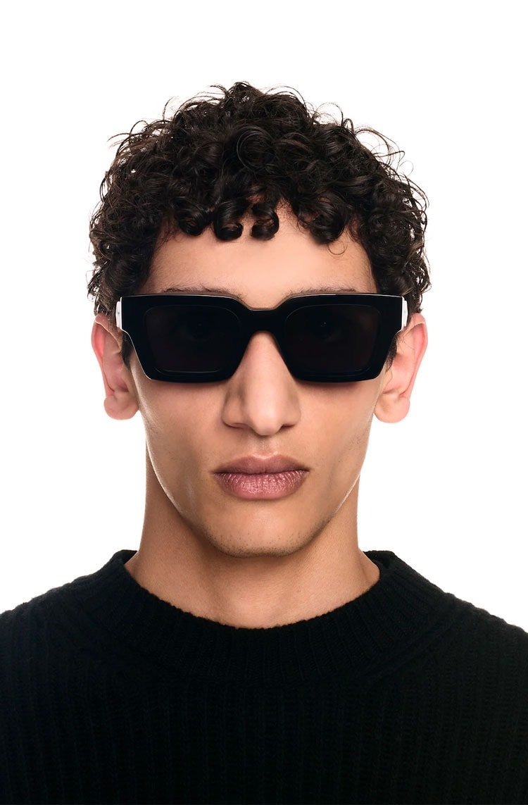 Óculos de Sol Off - White Virgil Sunglasses Black Dark Grey - NewSkull