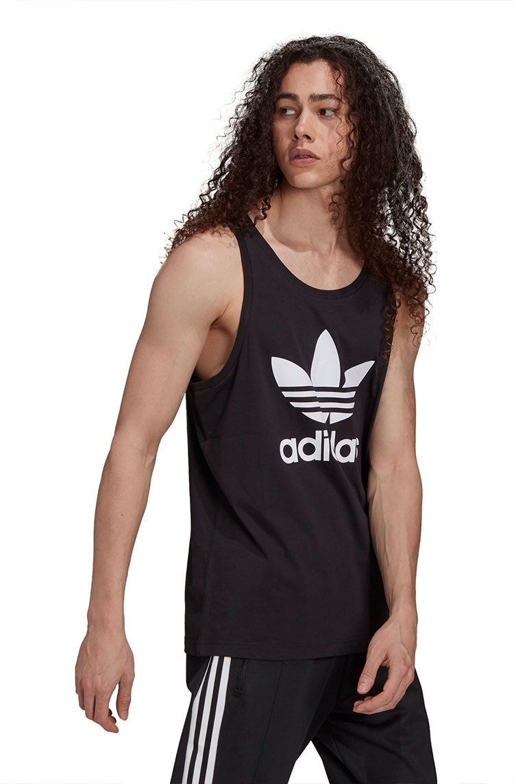 Regata Adidas Adicolor Classics Trefoil Preta/Branca - NewSkull