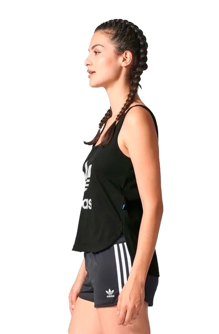 Regata ADIDAS Loose Crop Feminina Preta - NewSkull