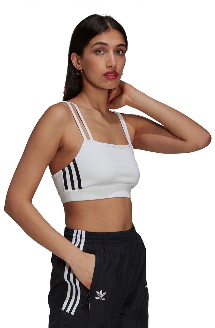 Regata Adidas Top Adicolor Classics Branca/Preta - NewSkull