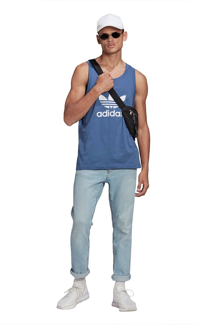 Regata Adidas Trefoil Azul/Branca - NewSkull