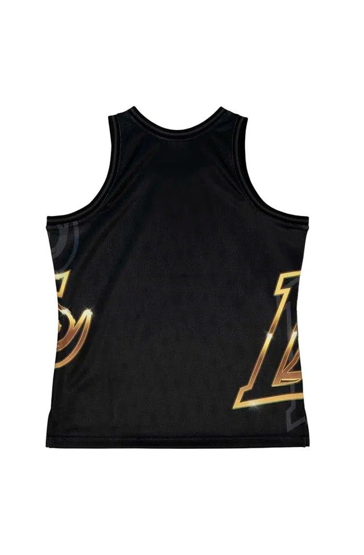 Regata Mitchell & Ness Swingman Jersey Big Face Fashion Tank Los Angeles Lakers - Preta - NewSkull