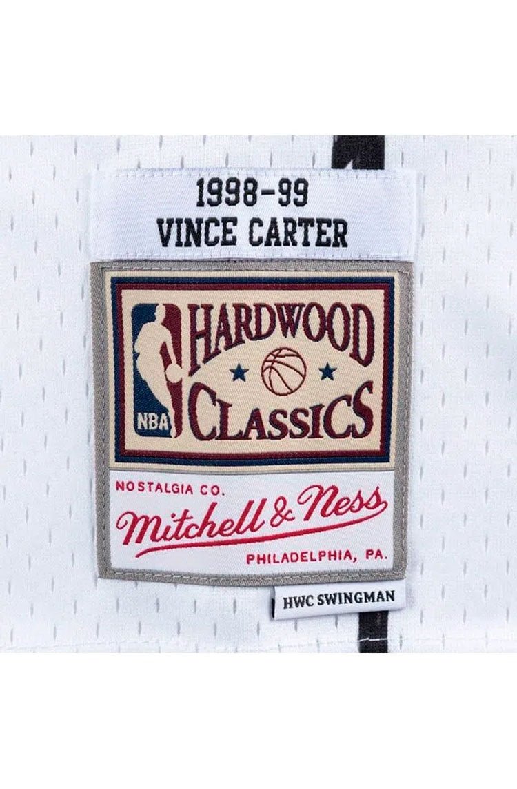 Regata Mitchell & Ness Swingman Jersey Toronto Raptors Home Vincent Carter 1998 - 1999 Branca - NewSkull