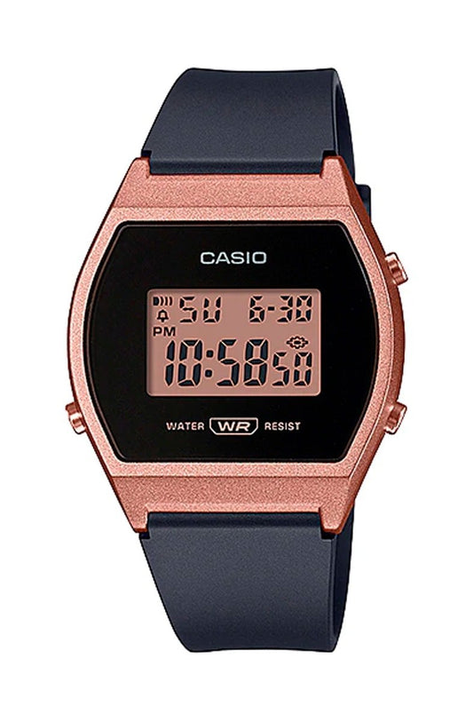 Relógio Casio Digital Standard LW - 204 - 1ADF Preto/Rosa - NewSkull