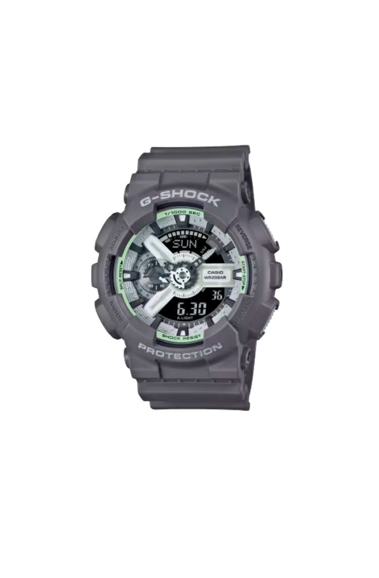 Relógio Casio G - Shock Digital - Analógico Série 110 Cinza/Verde - NewSkull