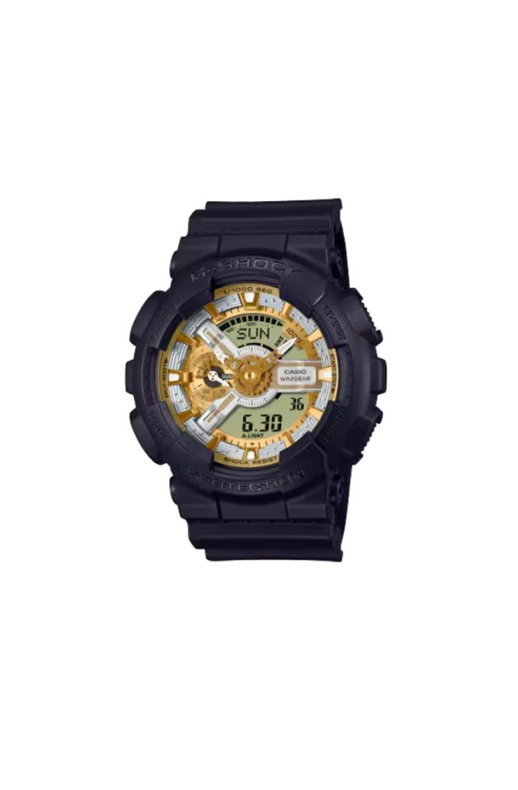 Relógio Casio G - Shock Digital - Analógico Série 110 Preto/Dourado - NewSkull
