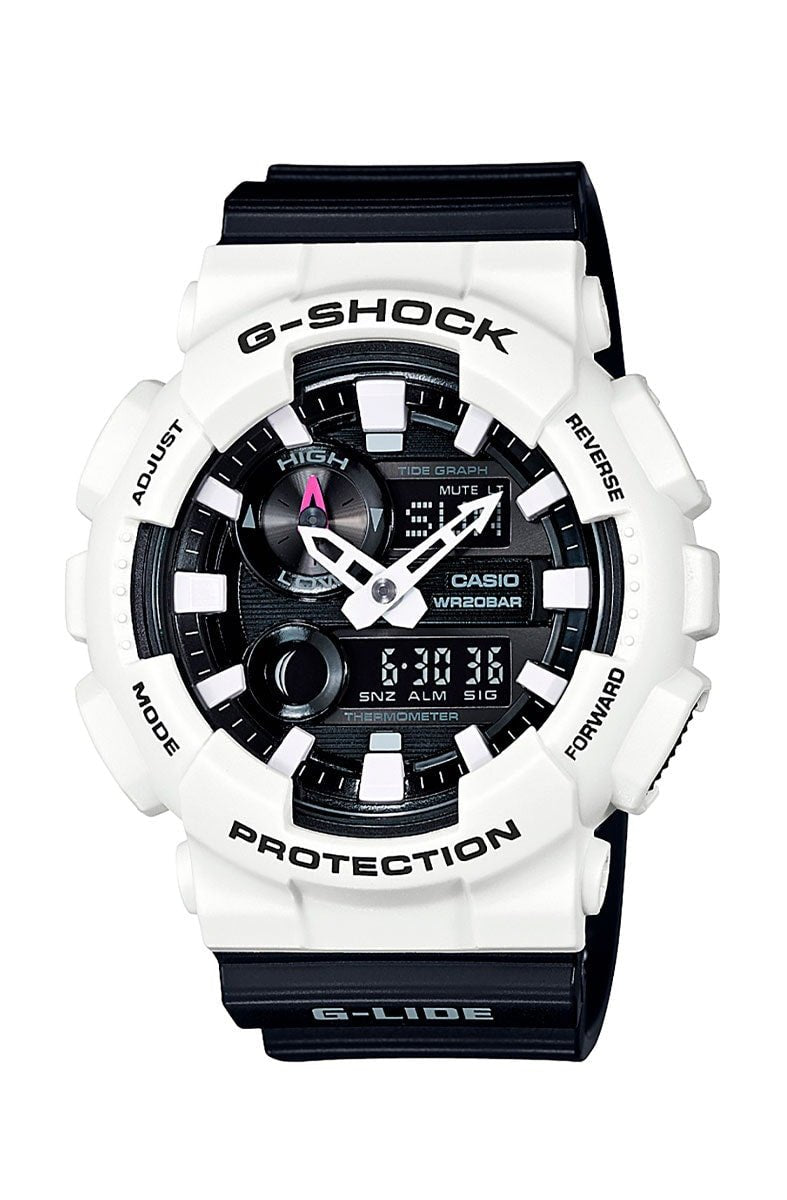 CASIO G-SHOCKGBX-100　Gライド腕時計 ホワイト/ブラック Relógio Casio G-Shock GAX-100B-7ADR Preto/Branco – NewSkull