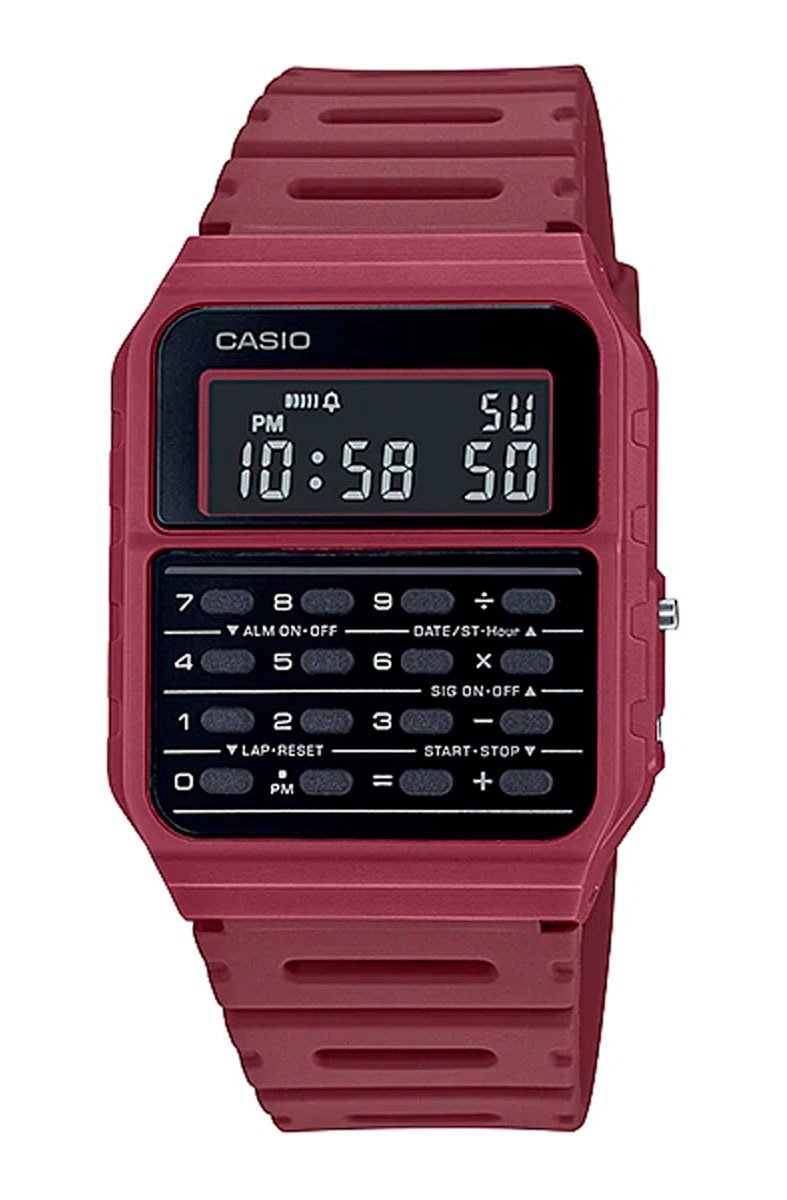 Relógio Casio Vintage CA - 53WF - 4BDF Bordo - NewSkull