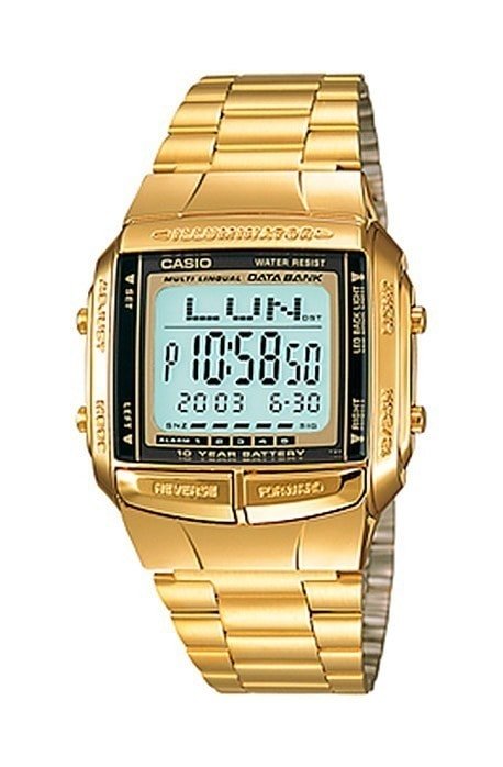 Relógio Casio Vintage Dourado DB - 360G - 9ADF - NewSkull