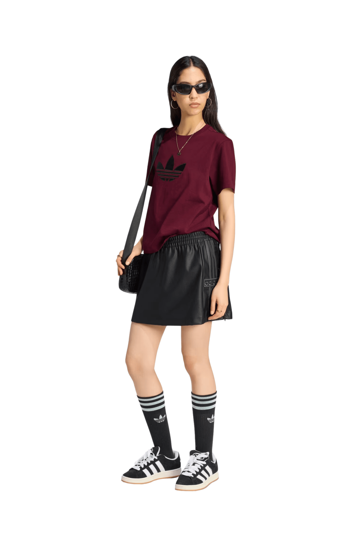 Saia Adidas Pleather Adicolor Adibreak Preto/Preto - NewSkull