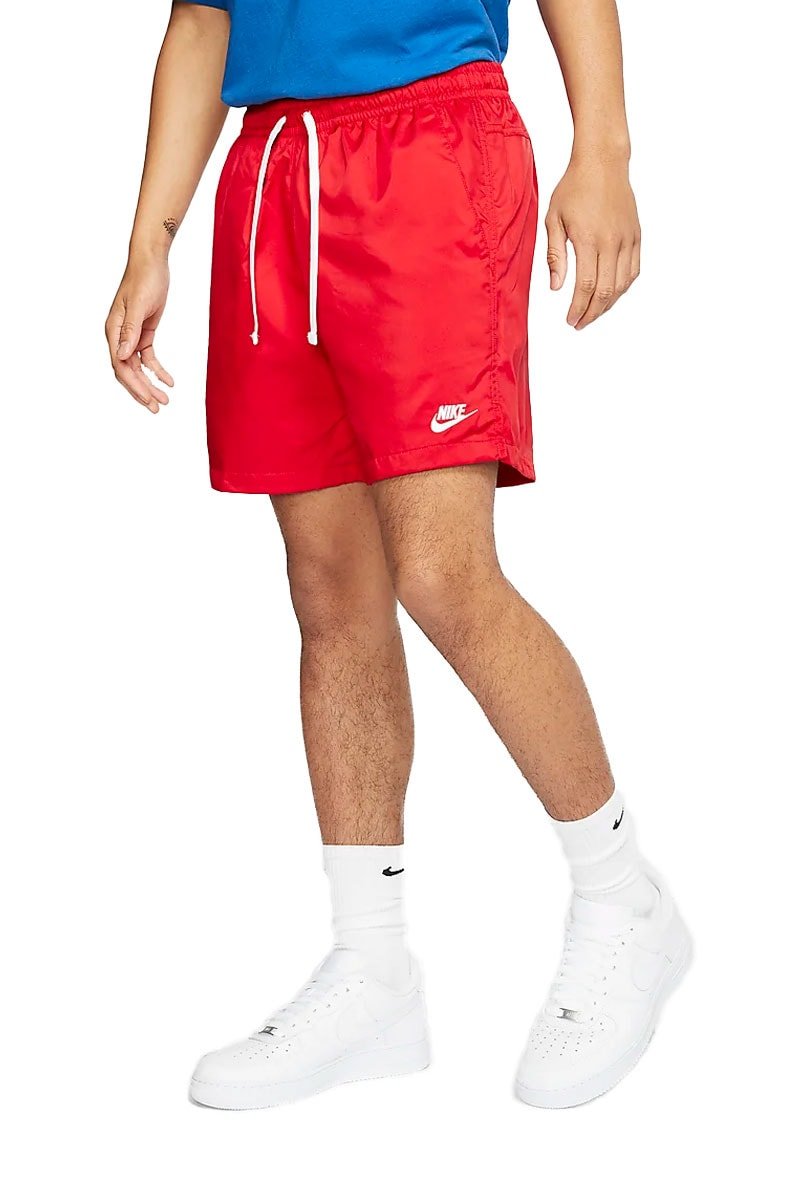 Short Nike Sportswear Woven Flow Vermelho/Branco - NewSkull