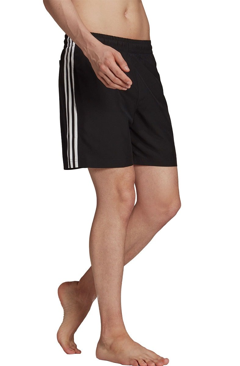Shorts Adidas Adicolor Classics 3 - stripes Preto/Branco - NewSkull