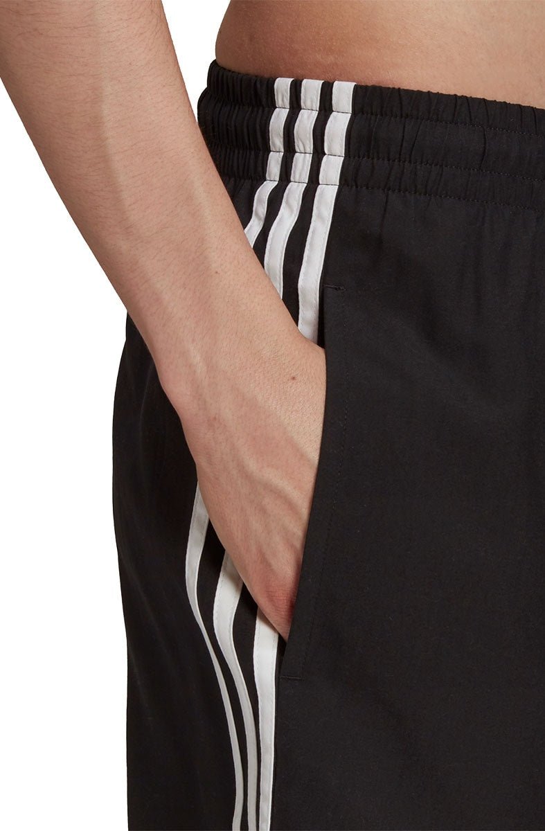 Shorts Adidas Adicolor Classics 3 - stripes Preto/Branco - NewSkull