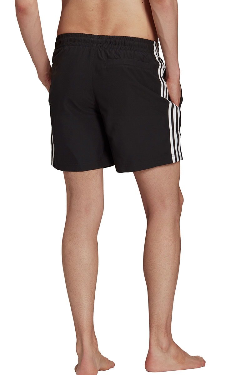 Shorts Adidas Adicolor Classics 3 - stripes Preto/Branco - NewSkull
