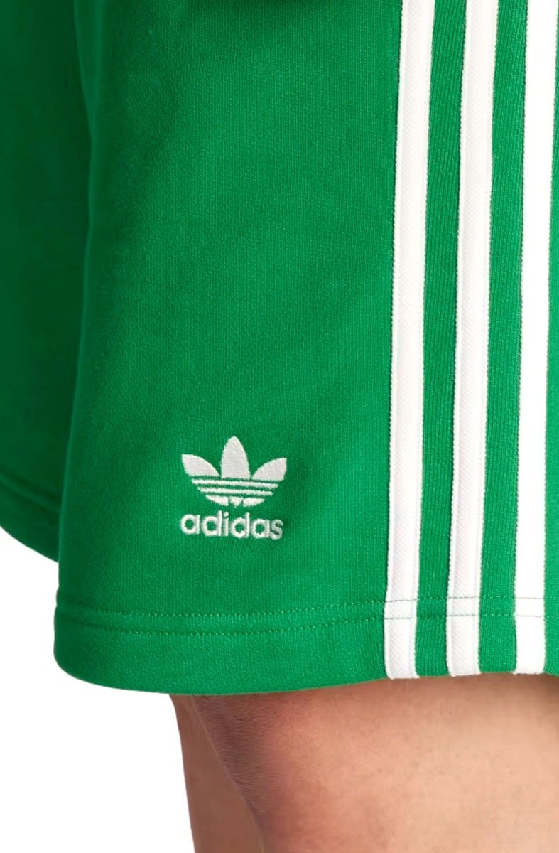 Shorts Adidas Adicolor Classics 3 - stripes Verde/Branco - NewSkull