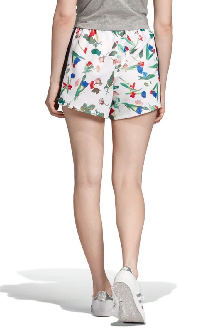 Shorts ADIDAS Cropped Allover Print Feminino Branco/Floral - NewSkull