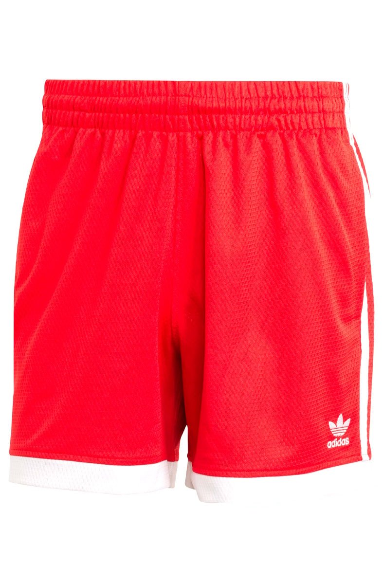 Shorts Adidas Mock Eylet Vermelho/Branco - NewSkull