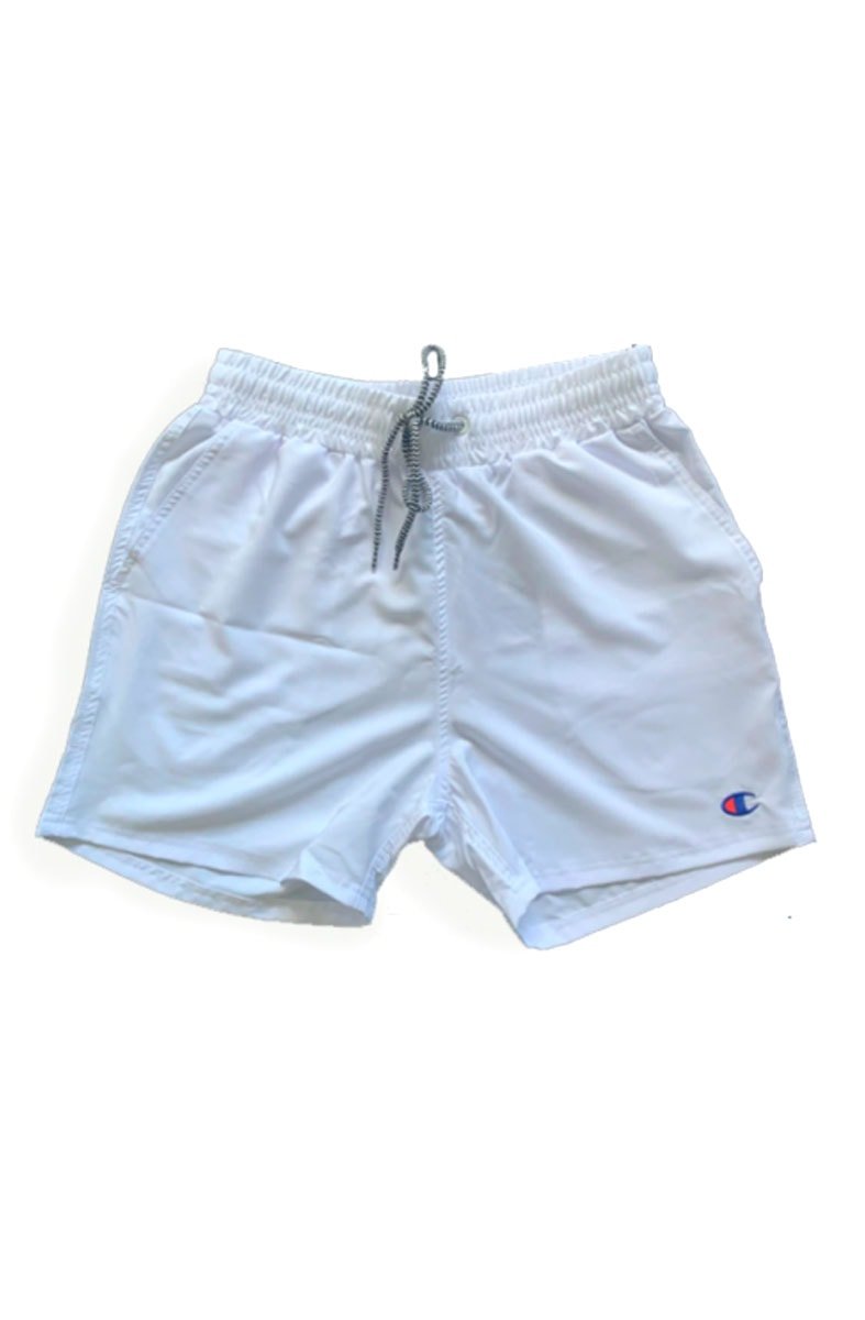 Shorts Champion Beach Voley Branco/Azul - NewSkull