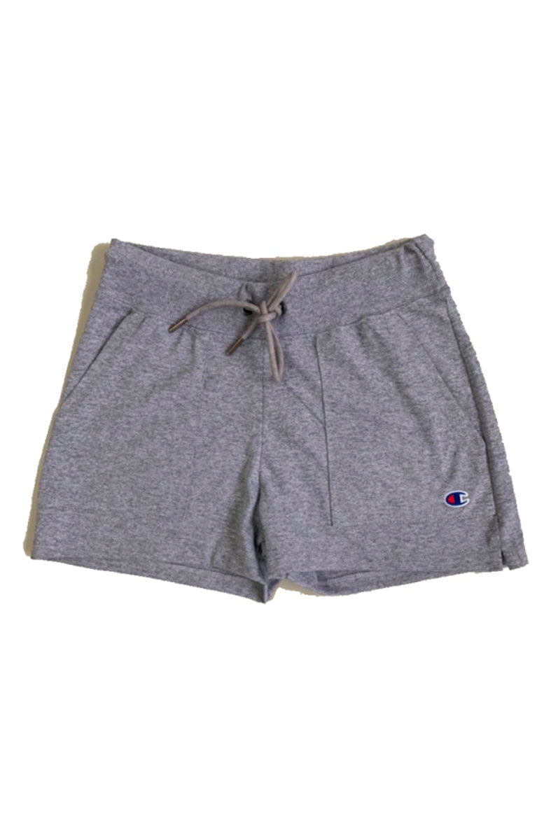 Shorts Champion Feminino Campus French Terry Cinza/Cinza - NewSkull