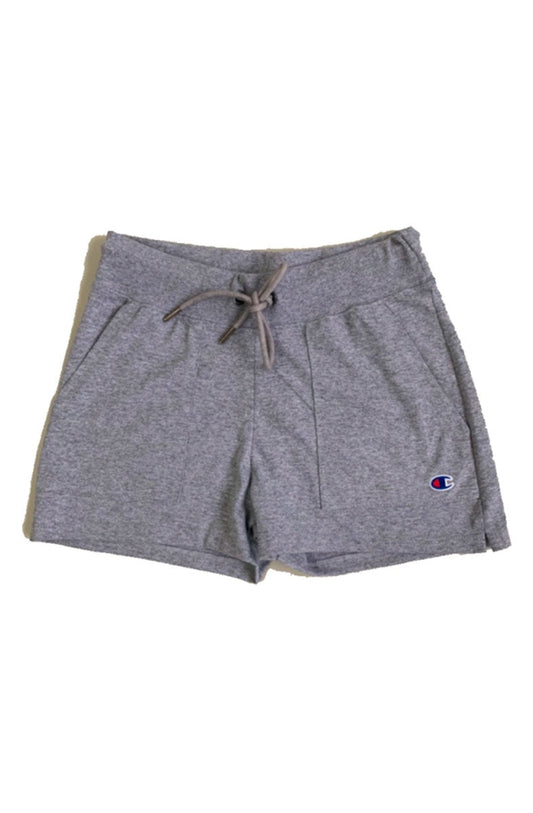 Shorts Champion Feminino Campus French Terry Cinza/Cinza - NewSkull