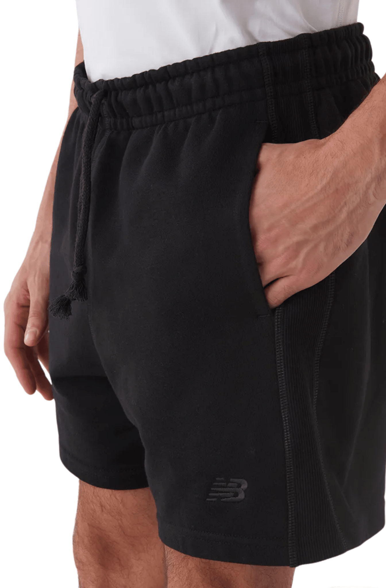 Shorts New Balance Athletics Small Logo 5" Preto - NewSkull