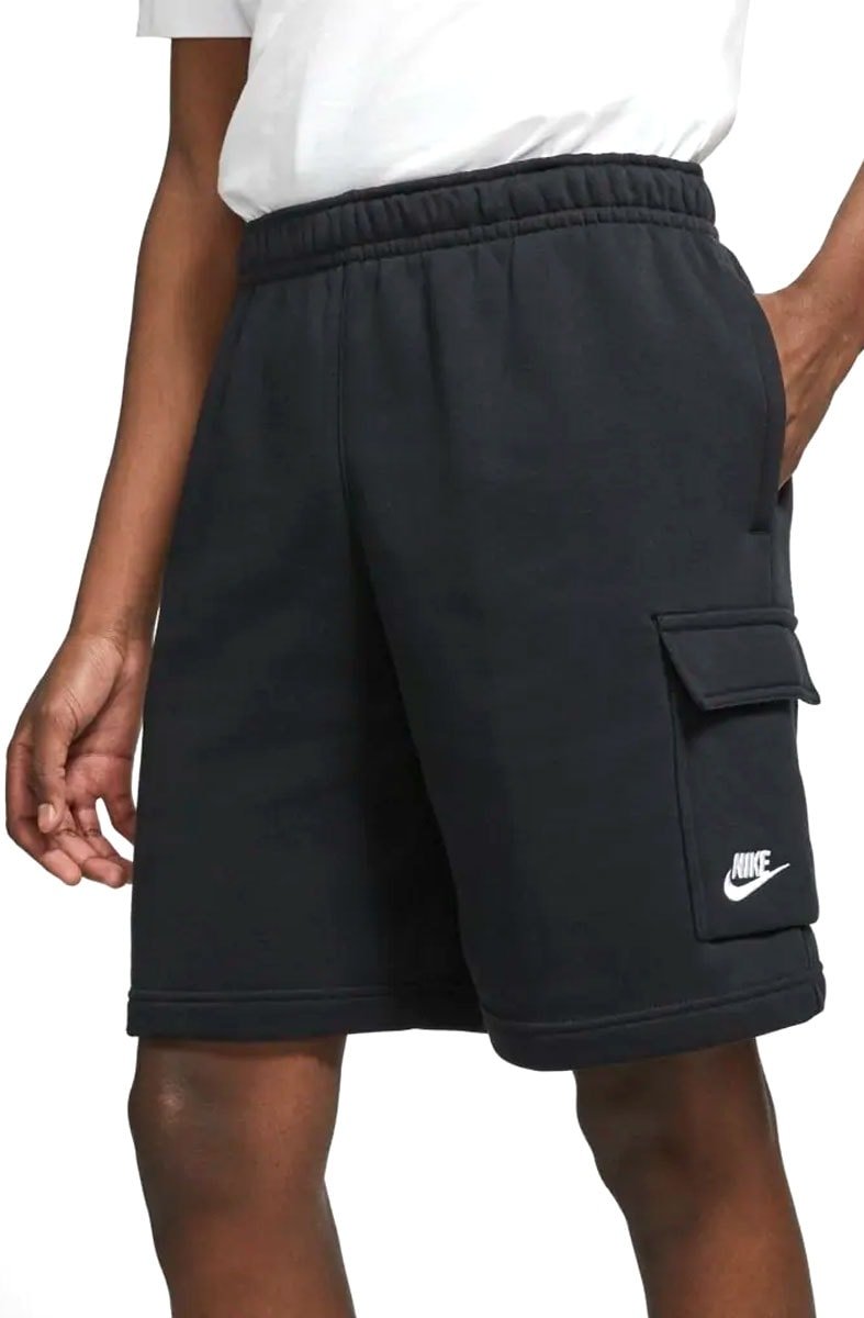Shorts Nike Sportswear Club Preto/Branco - NewSkull