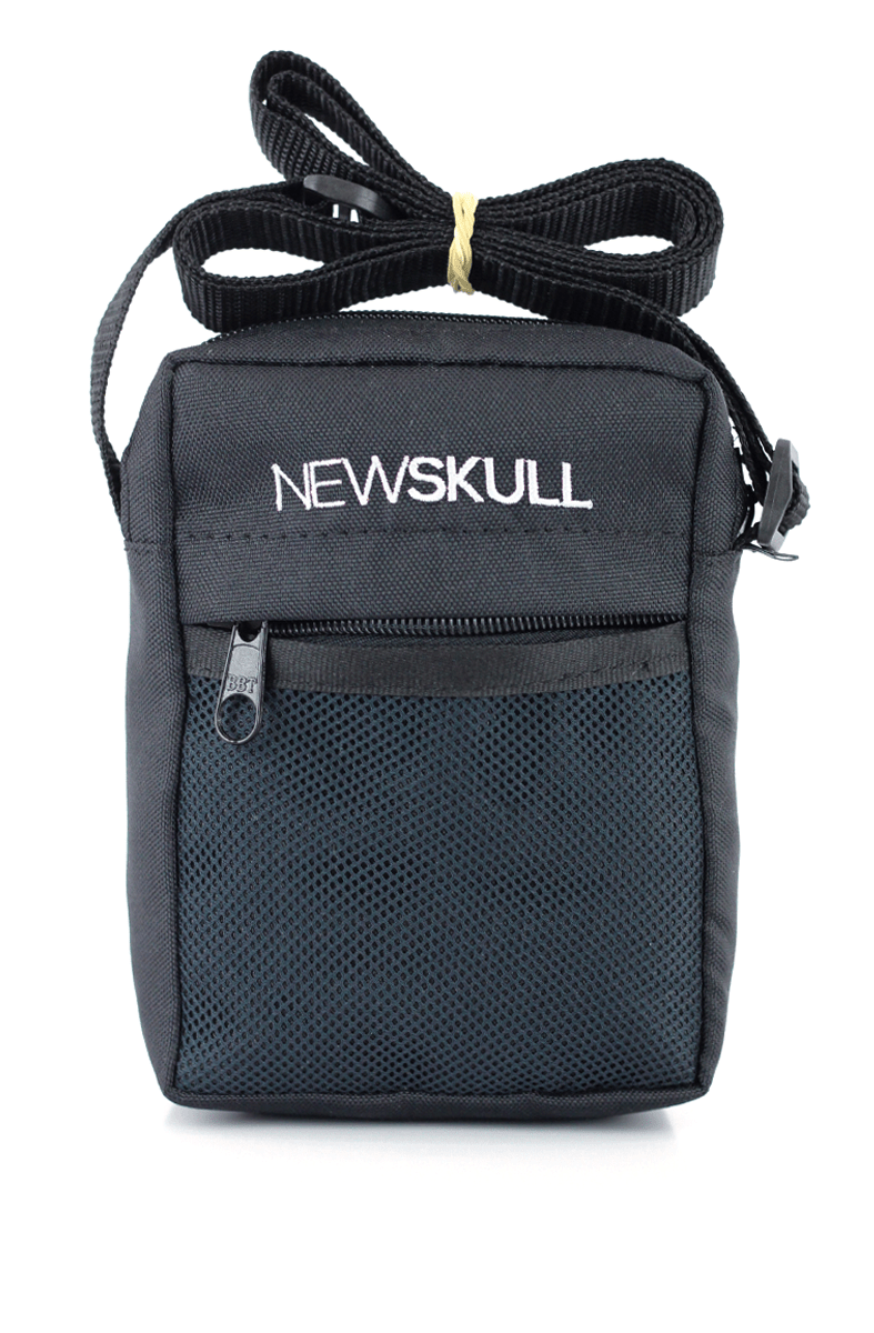 ShoulderBag NewSkull Letter Logo Preto - NewSkull