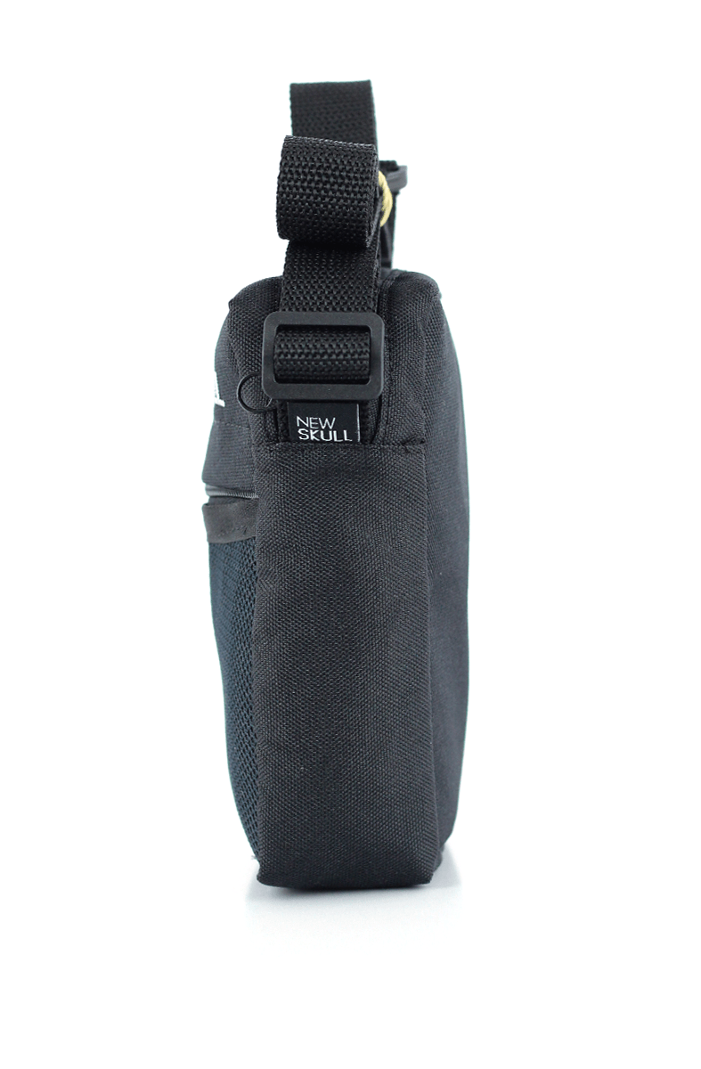 ShoulderBag NewSkull Letter Logo Preto - NewSkull