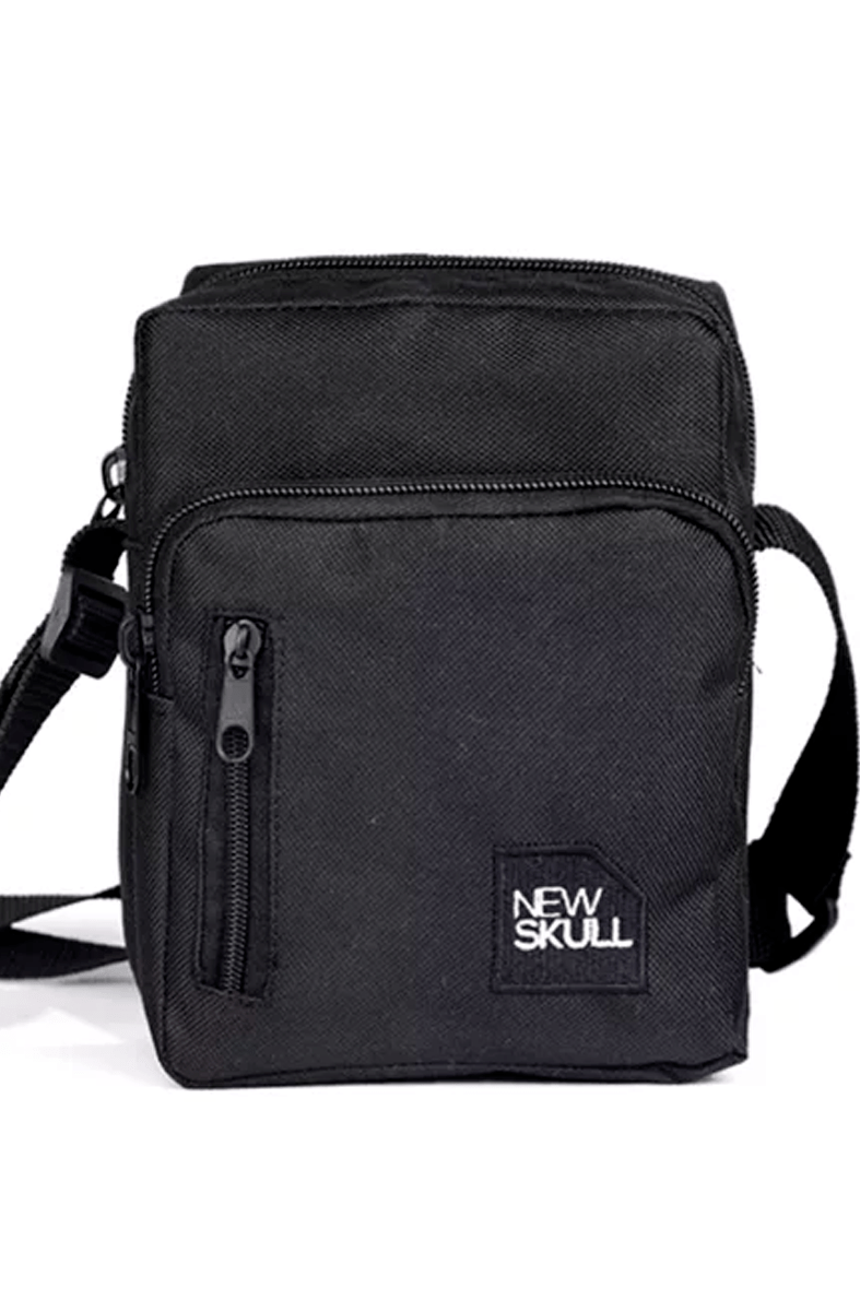 ShoulderBag NewSkull Logo Box Preto - NewSkull
