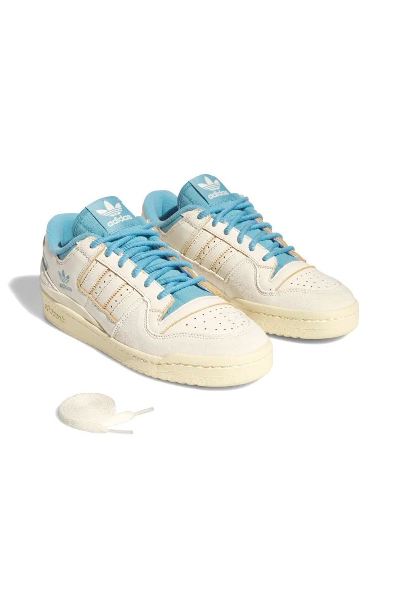 Tênis Adidas Forum 84 Low Classic Off White/Azul - NewSkull