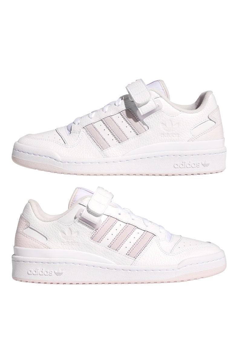 Tênis Adidas Forum Low Branco/Rosa/Roxo - NewSkull