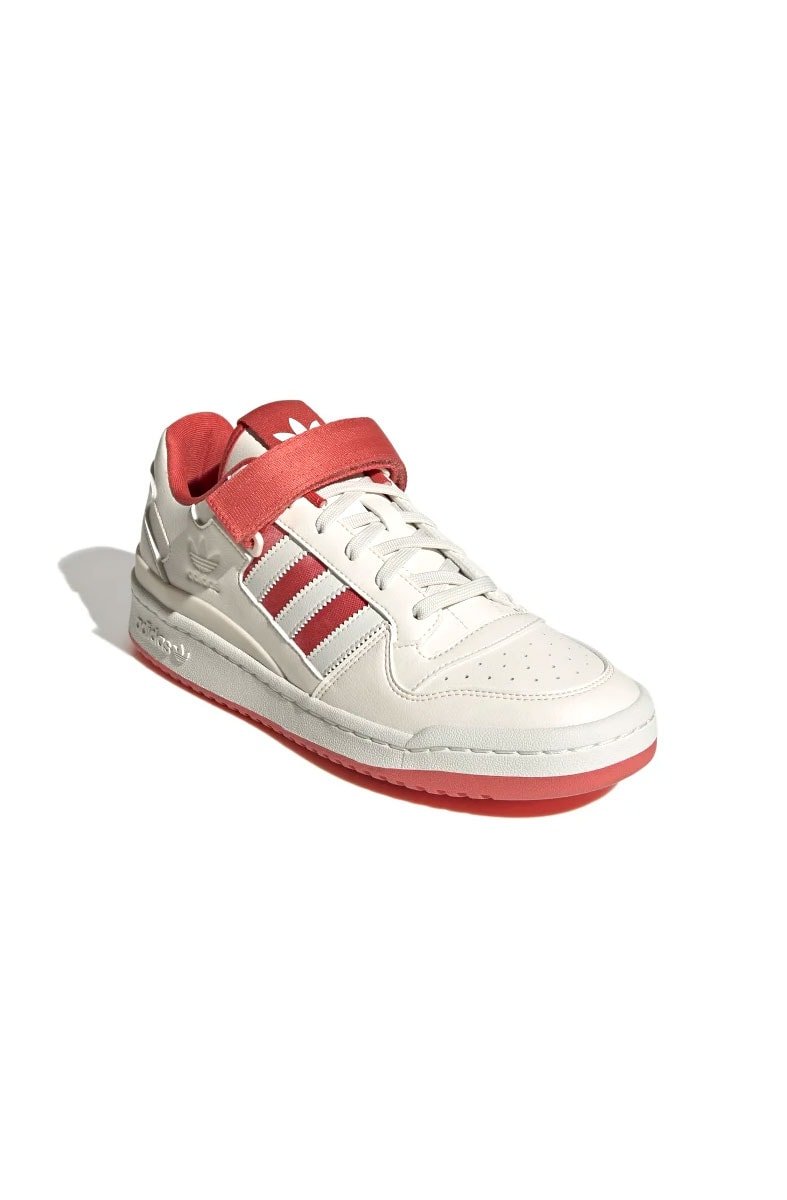 Tênis Adidas Forum Low Branco/Vermelho - NewSkull