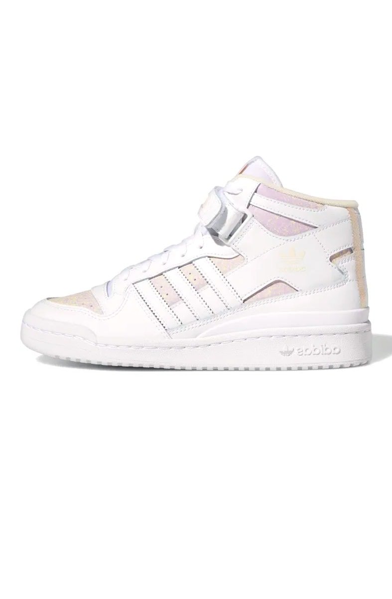 Tênis Adidas Forum Mid Feminino Branco/Color - NewSkull