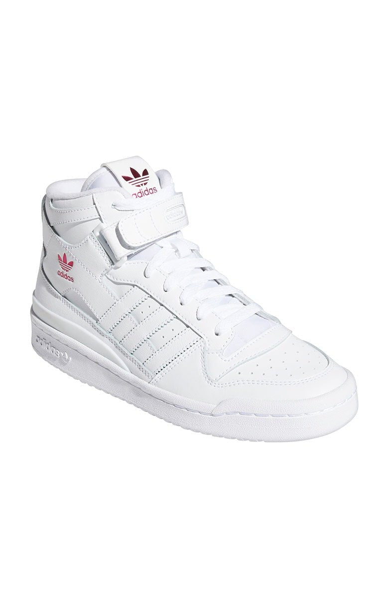 Tênis Adidas Forum Mid Feminino Branco/Rosa - NewSkull