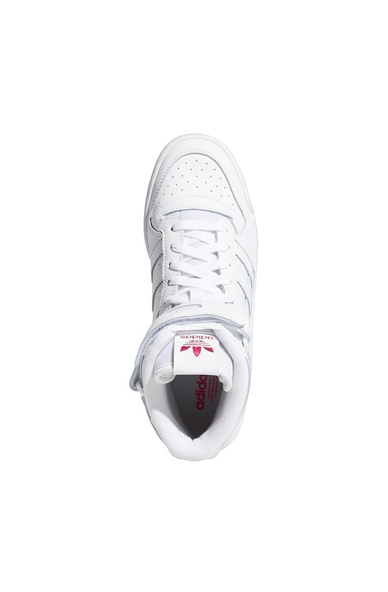 Tênis Adidas Forum Mid Feminino Branco/Rosa - NewSkull