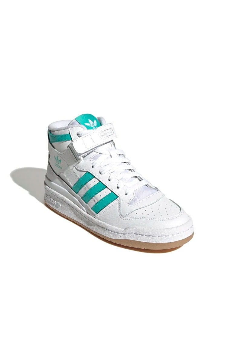 Tênis Adidas Forum Mid Feminino Branco/Verde - NewSkull
