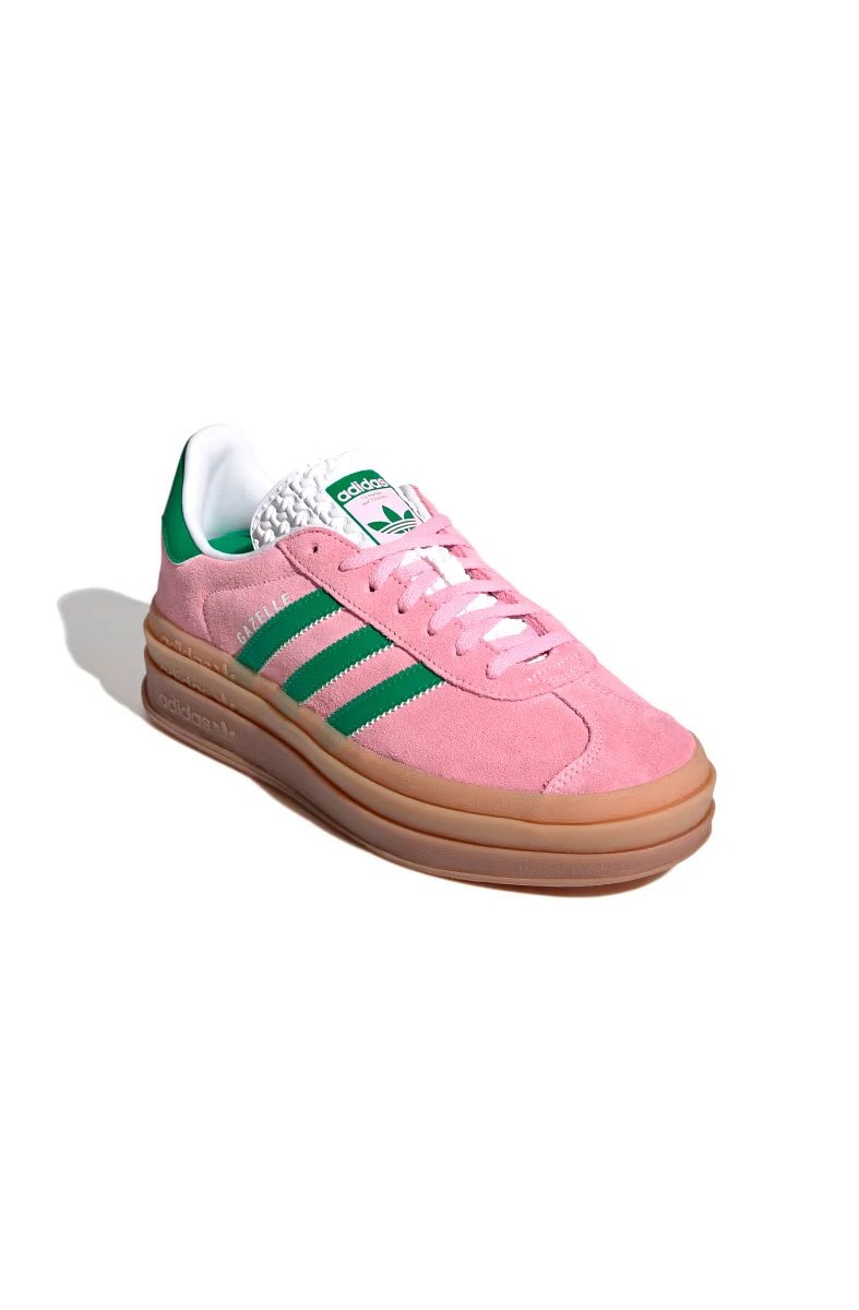 Tênis Adidas Gazelle Bold Feminino Rosa/Verde IE0420 - NewSkull