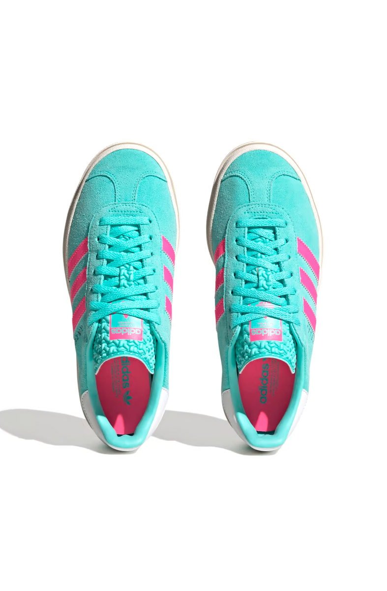 Tênis Adidas Gazelle Bold Feminino Turquesa/Rosa ID7026 - NewSkull