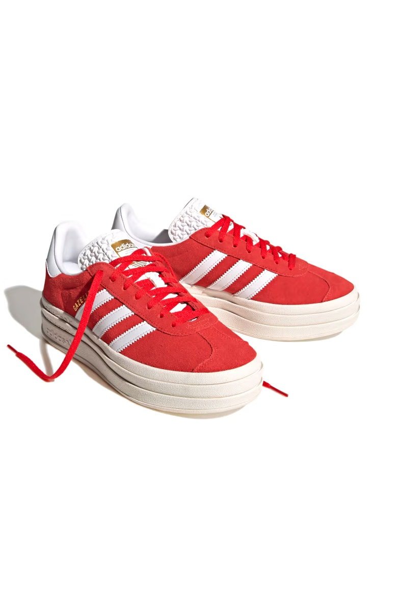 Tênis Adidas Gazelle Bold Feminino Vermelho/Branco - NewSkull