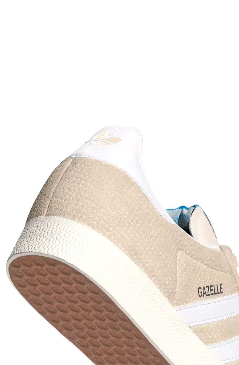 Tênis Adidas Gazelle Feminino Bege/Branco IF3817 - NewSkull