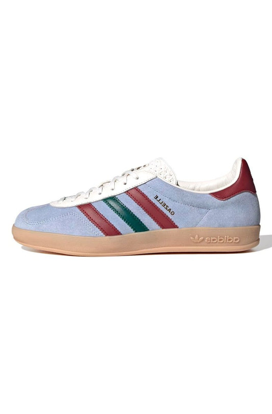 Tênis Adidas Gazelle Indoor Azul Claro/Bordô/Verde - NewSkull