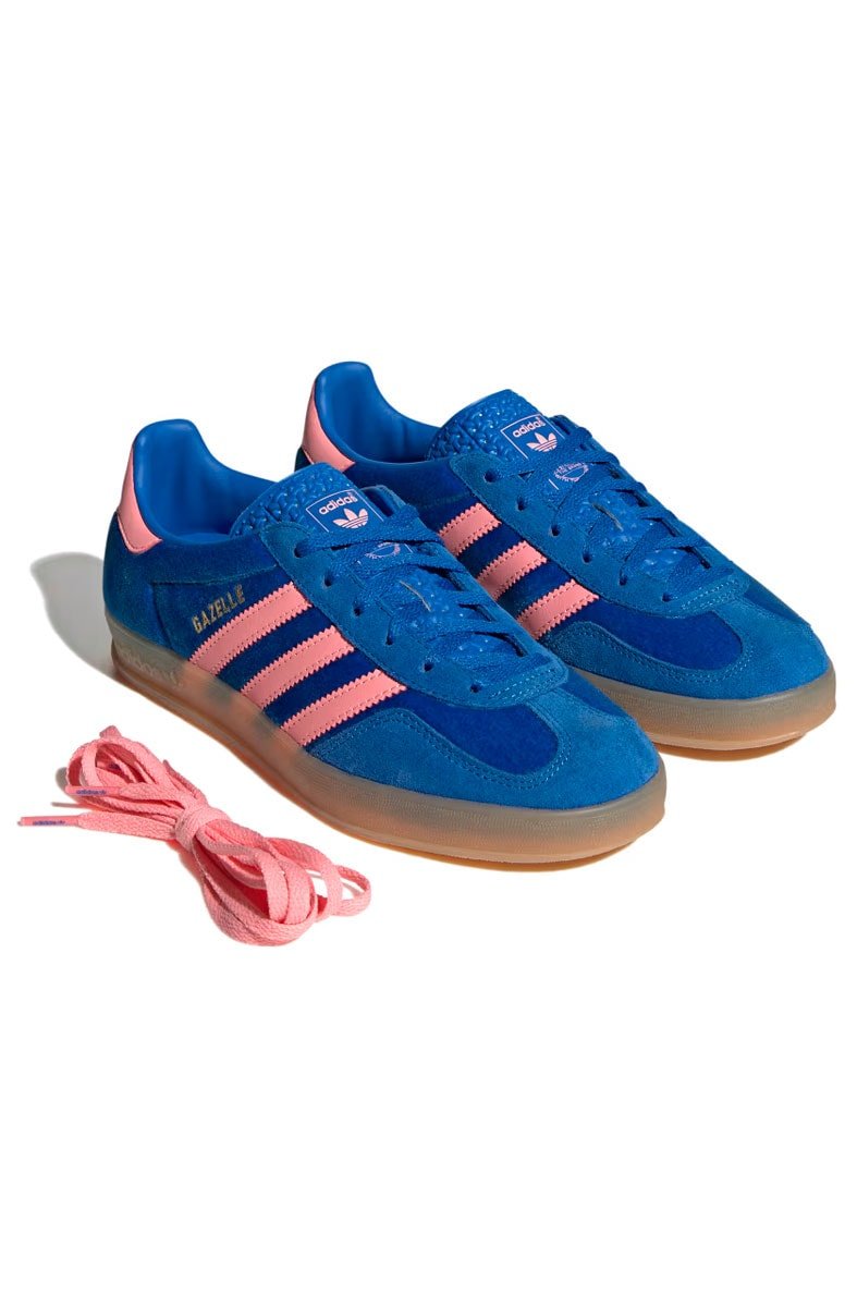 Tênis Adidas Gazelle Indoor Azul/Rosa IG6785 - NewSkull