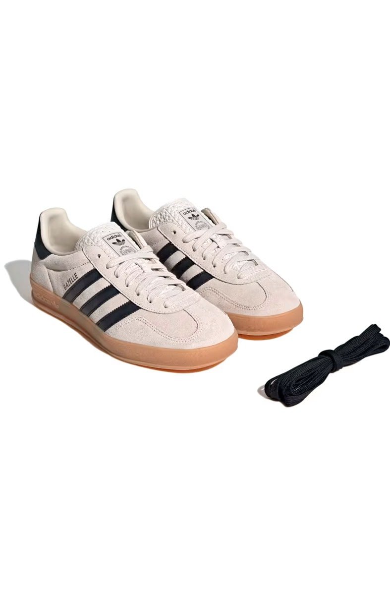 Tênis Adidas Gazelle Indoor Bege/Preto JH6194 - NewSkull