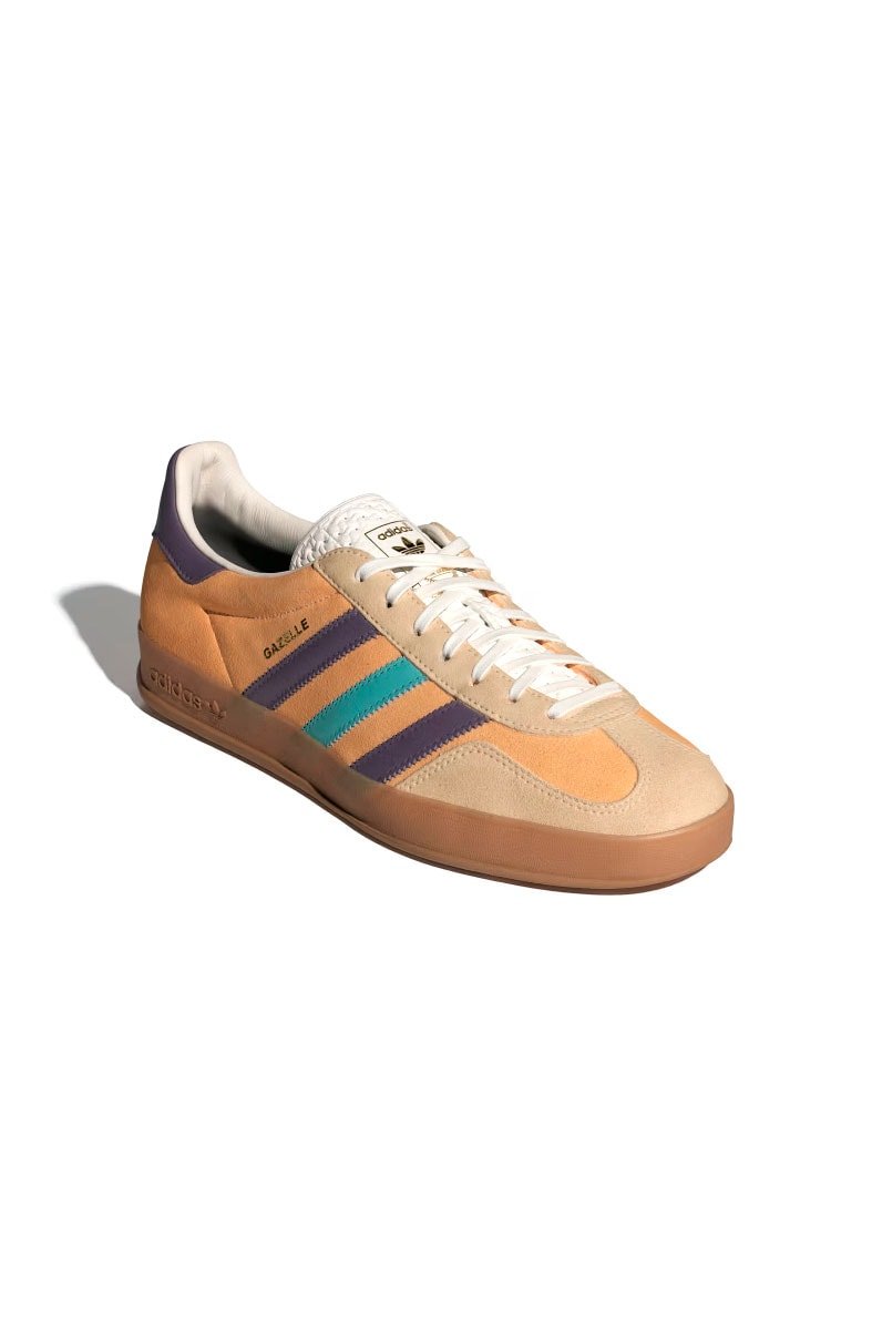 Tênis Adidas Gazelle Indoor Feminino Amarelo/Roxo IG1636 - NewSkull