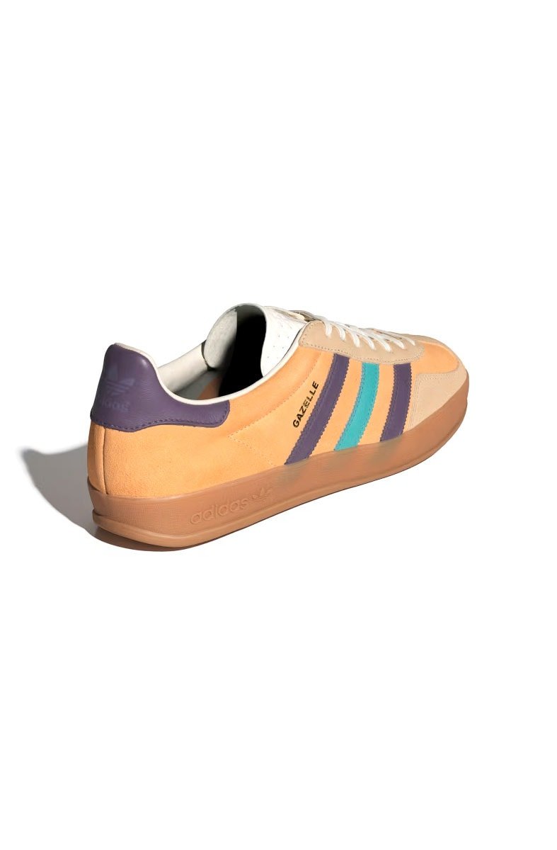 Tênis Adidas Gazelle Indoor Feminino Amarelo/Roxo IG1636 - NewSkull