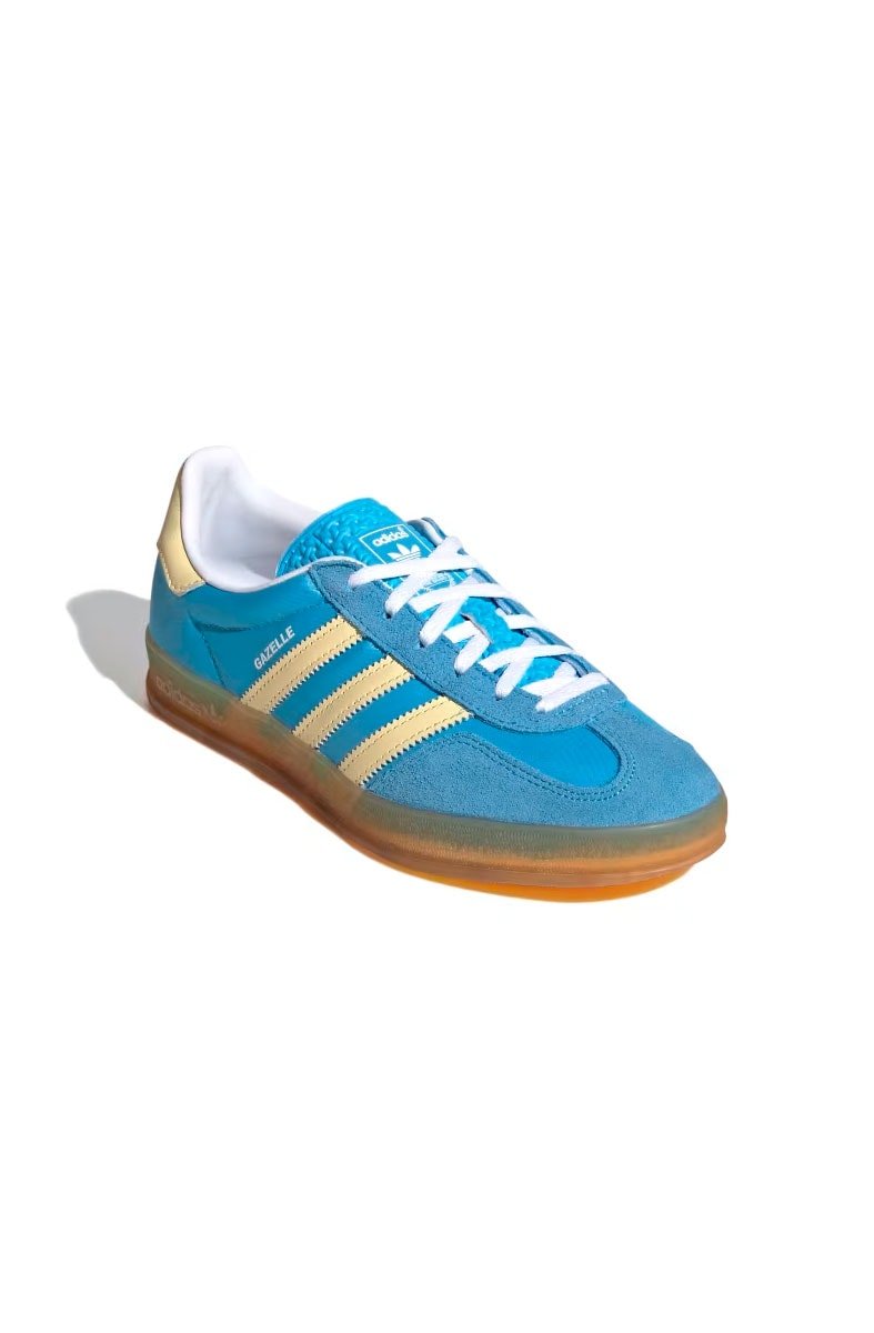 Tênis Adidas Gazelle Indoor Feminino Azul/Amarelo IE2960 - NewSkull