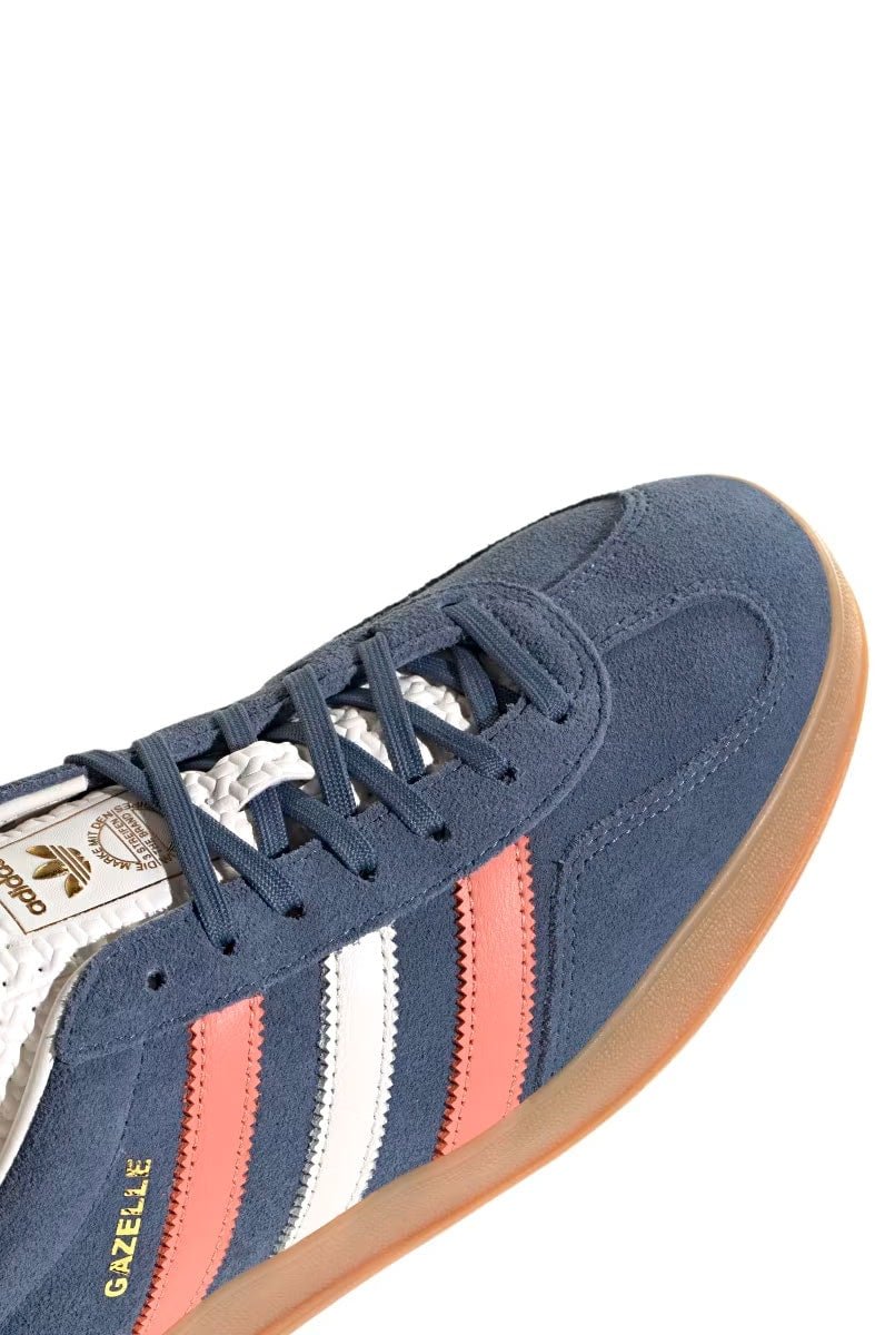 Tênis Adidas Gazelle Indoor Feminino Azul/Rosa IG1640 - NewSkull
